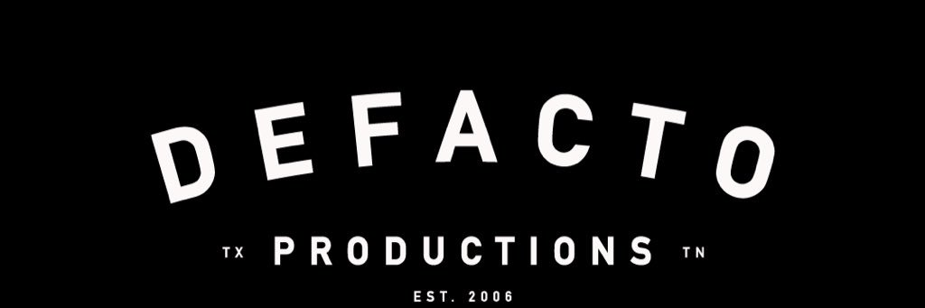 Defacto Productions banner