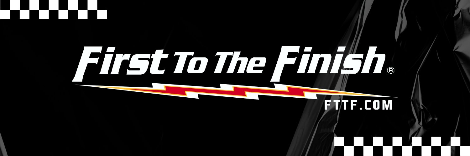 First to the Finish banner