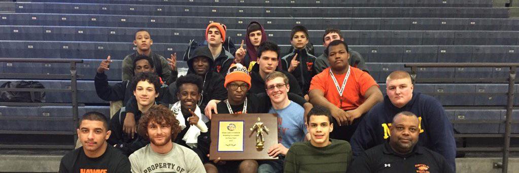 Hayfield Wrestling banner