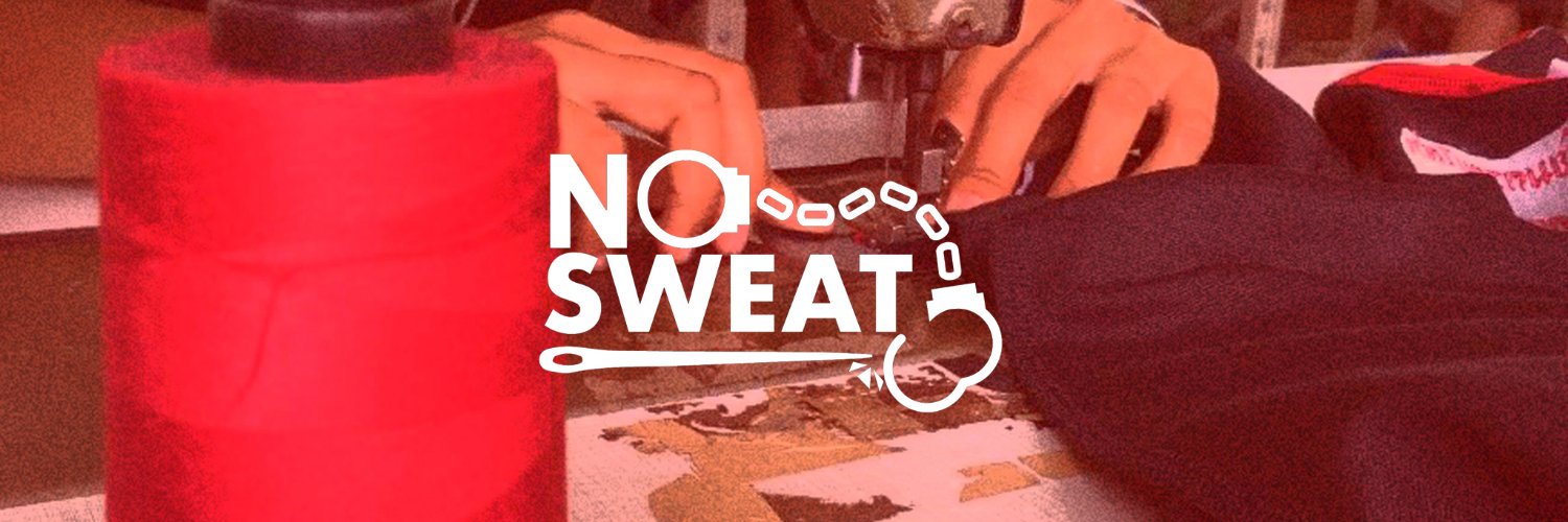 No Sweat's banner