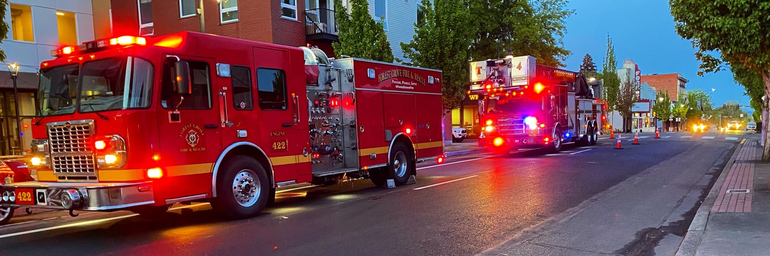 Forest Grove Fire banner