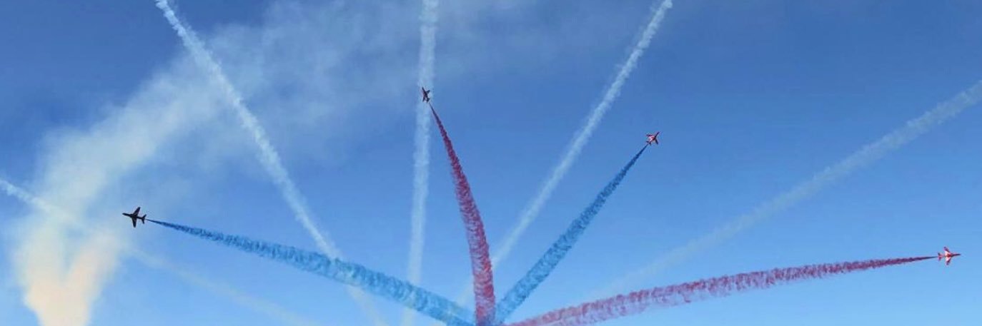 Dominic Raab's banner