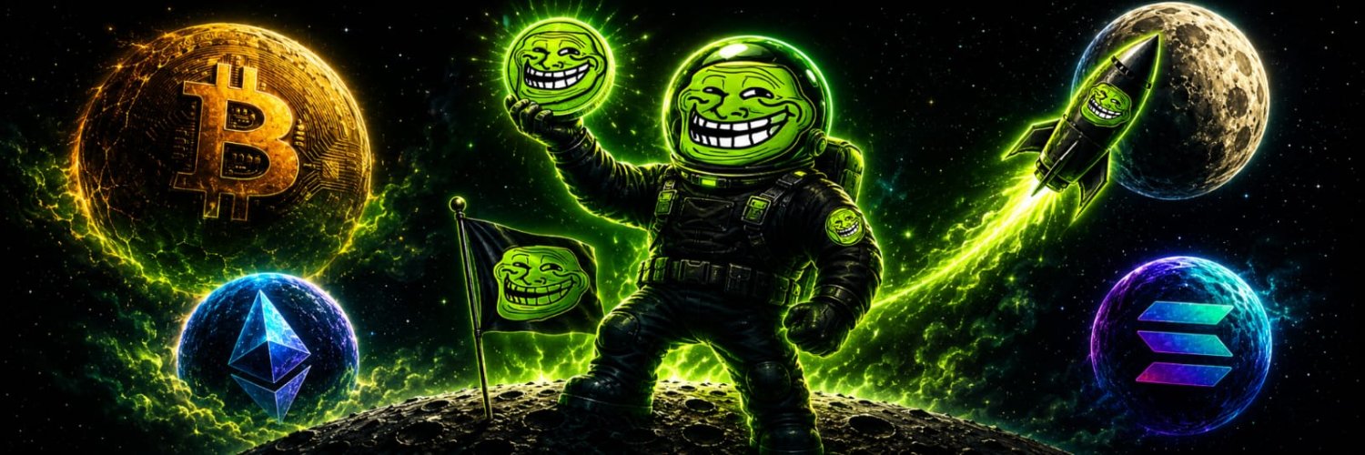 Glowing TROLL banner