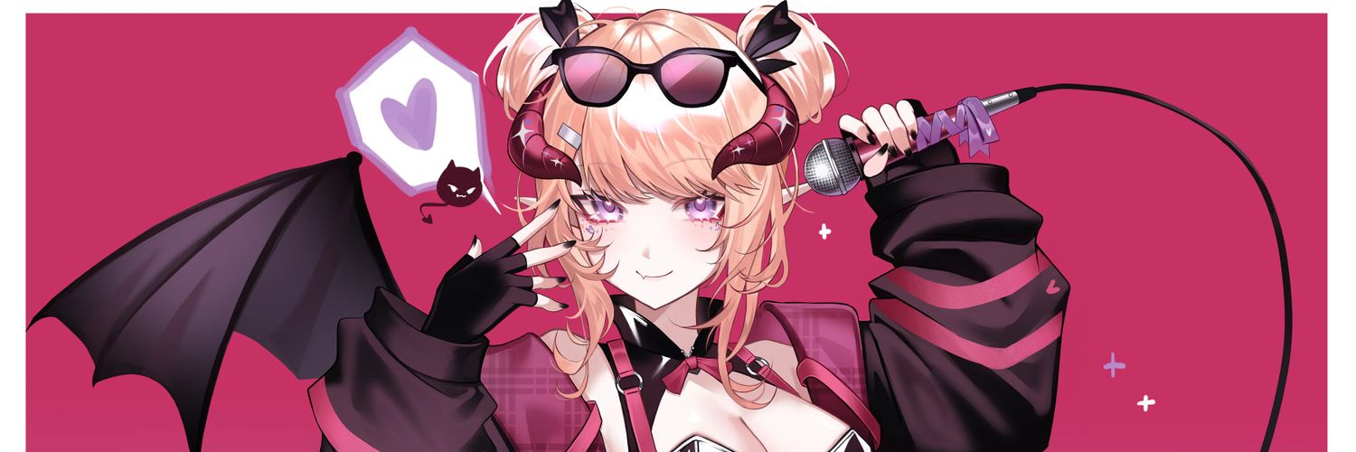 Amamiya Rua ❣ Succubus ENVTuber banner