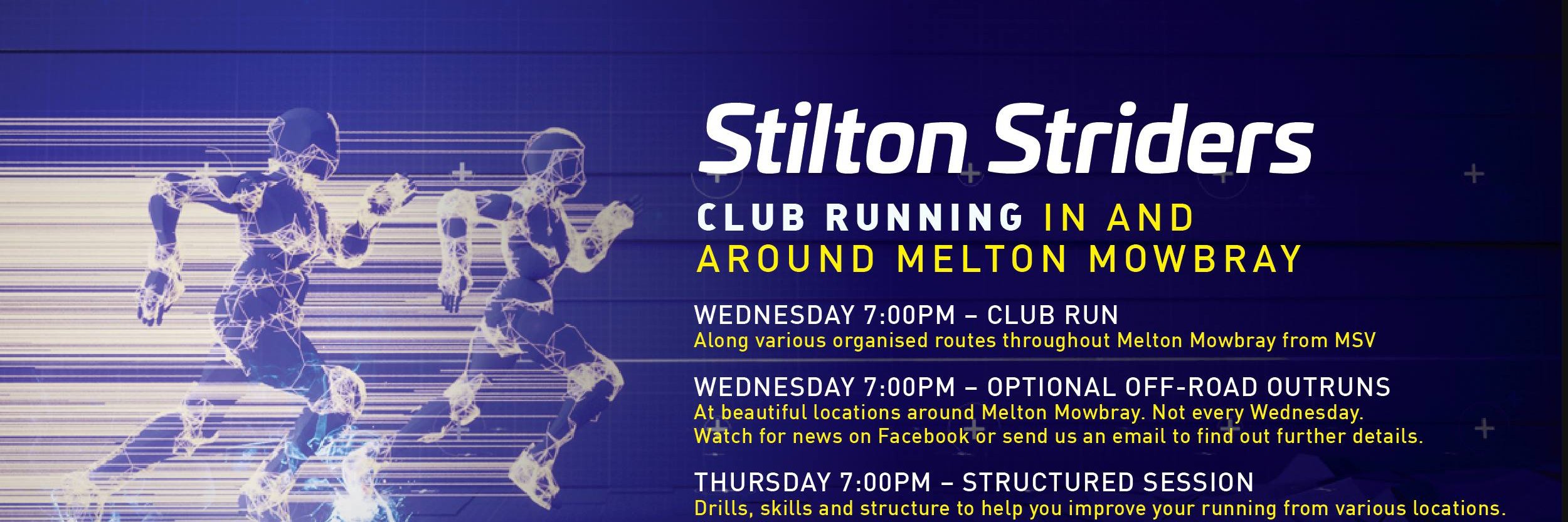 Stilton Striders banner