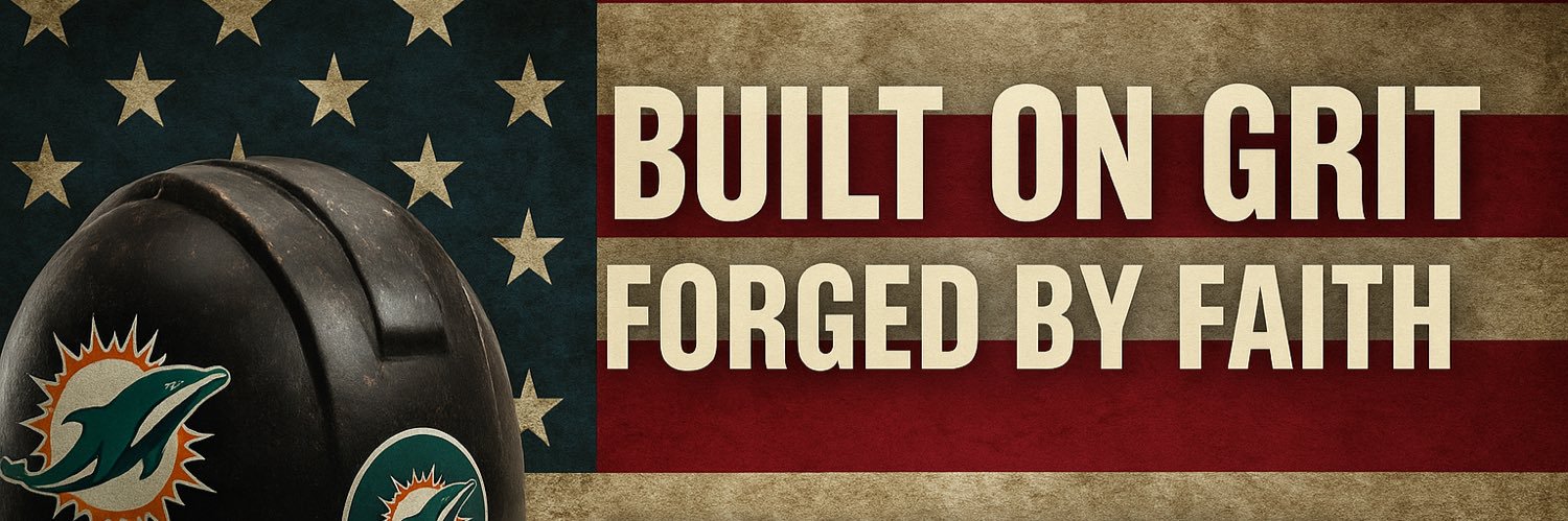 BuiltOnGrit ⛪️🇺🇸🧑‍🧑‍🧒‍🧒🐬🏈🏆🌴🚢 banner