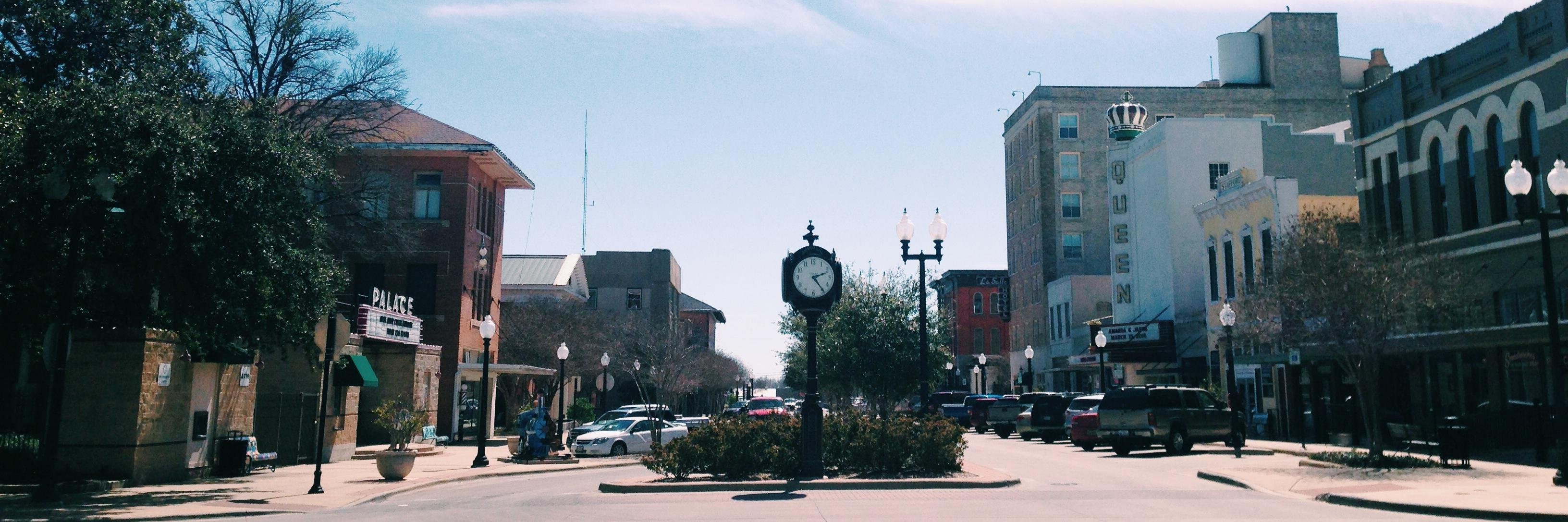 Downtown Bryan Texas banner