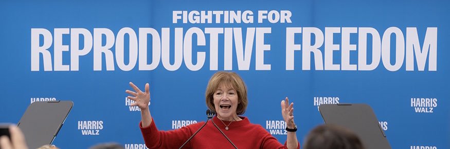Tina Smith's banner