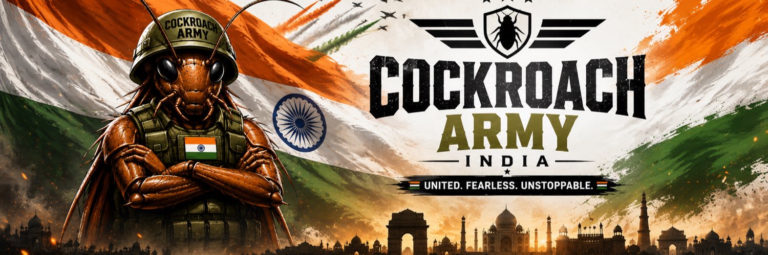 Cockroach Army 🇮🇳 banner