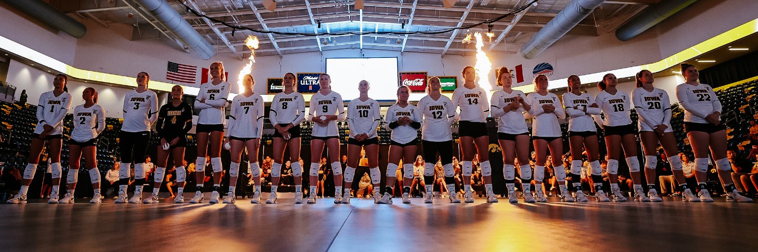 Iowa Volleyball's banner