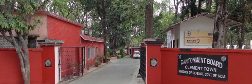 Cantonment Board Clement Town banner