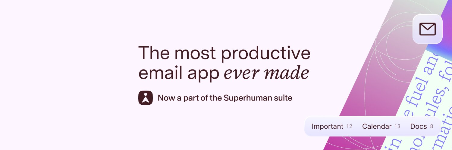 Superhuman Mail banner