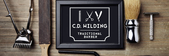 C.D.Wilding Barbers banner