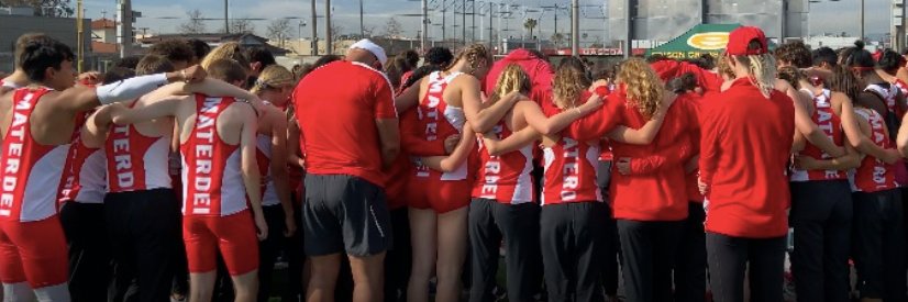Mater Dei XC and Track & Field banner