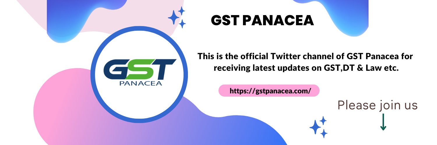 GSTPANACEA #gstupdates banner