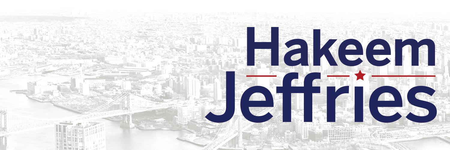 Hakeem Jeffries's banner