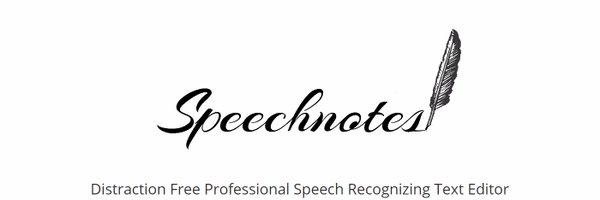 Speechnotes profile banner