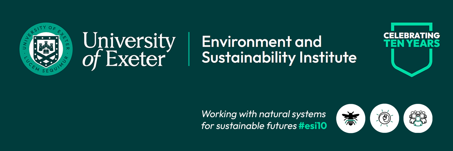Uni of Exeter's ESI's banner