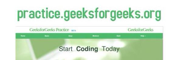 PracticeGfG Profile Banner