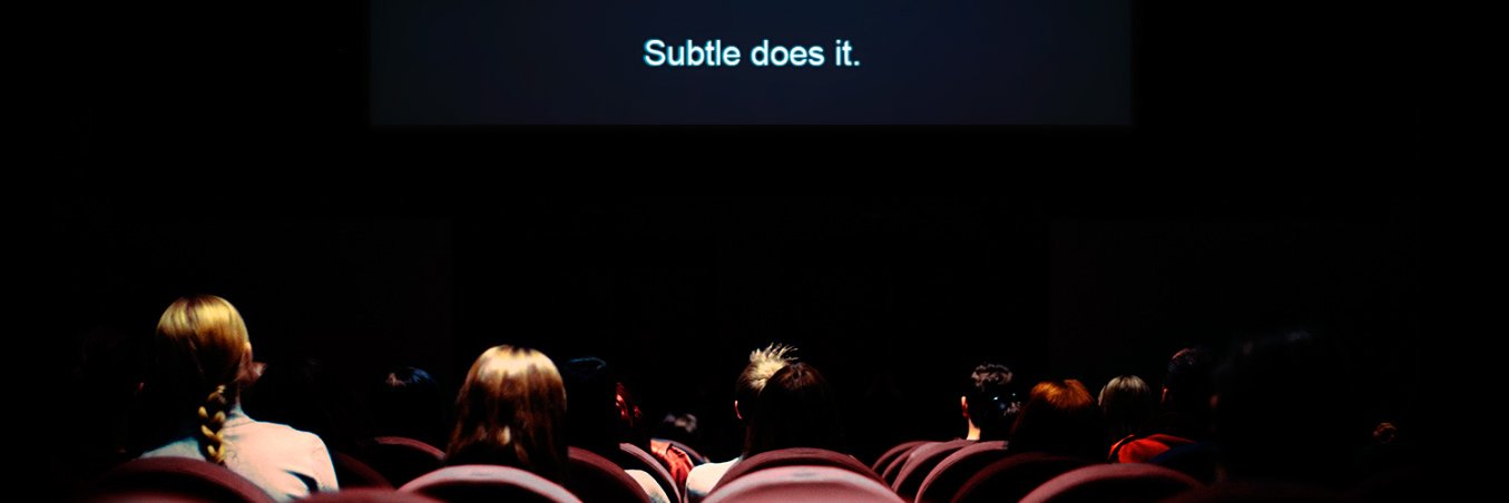 SUBTLE - the Subtitlers' Association banner