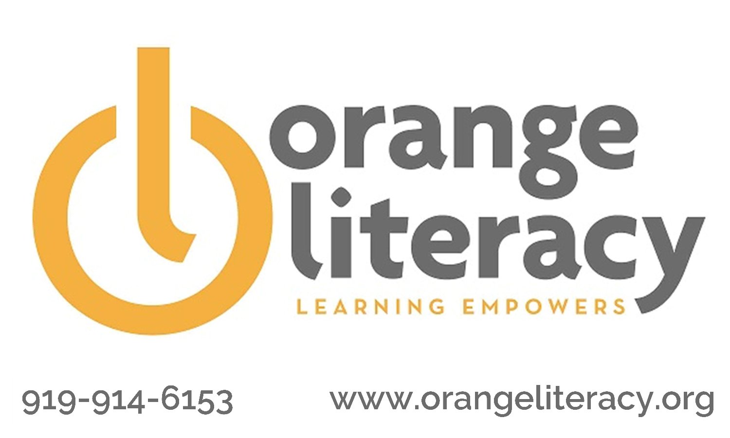 Orange Literacy banner