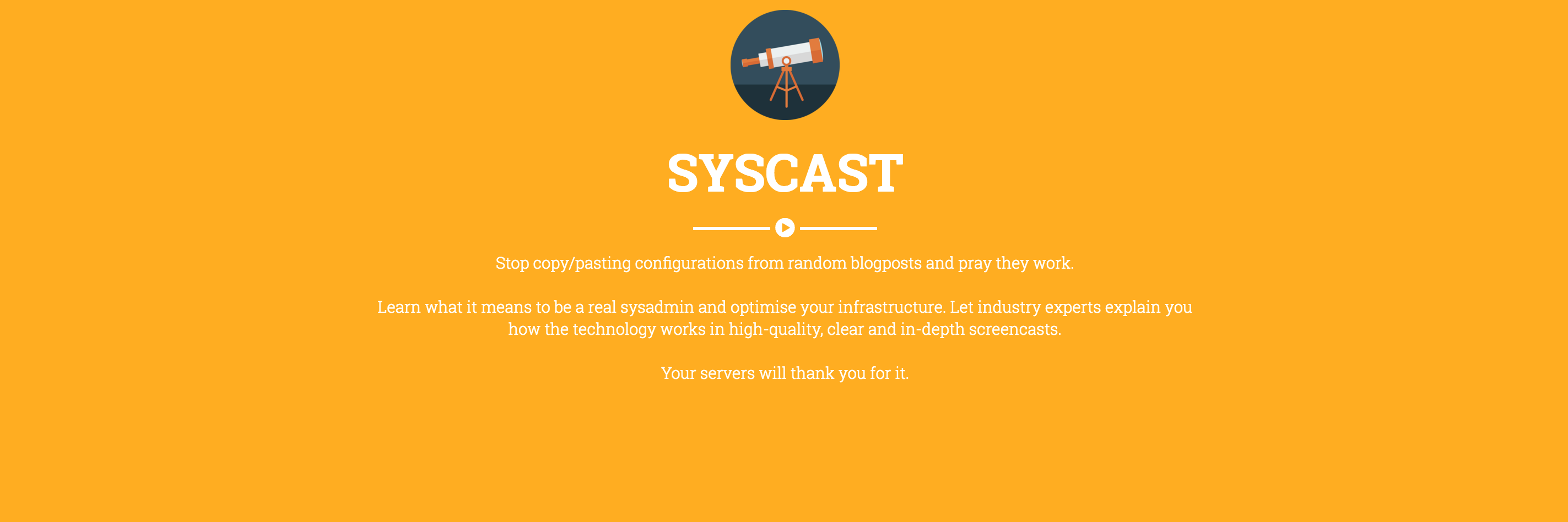 Syscast banner
