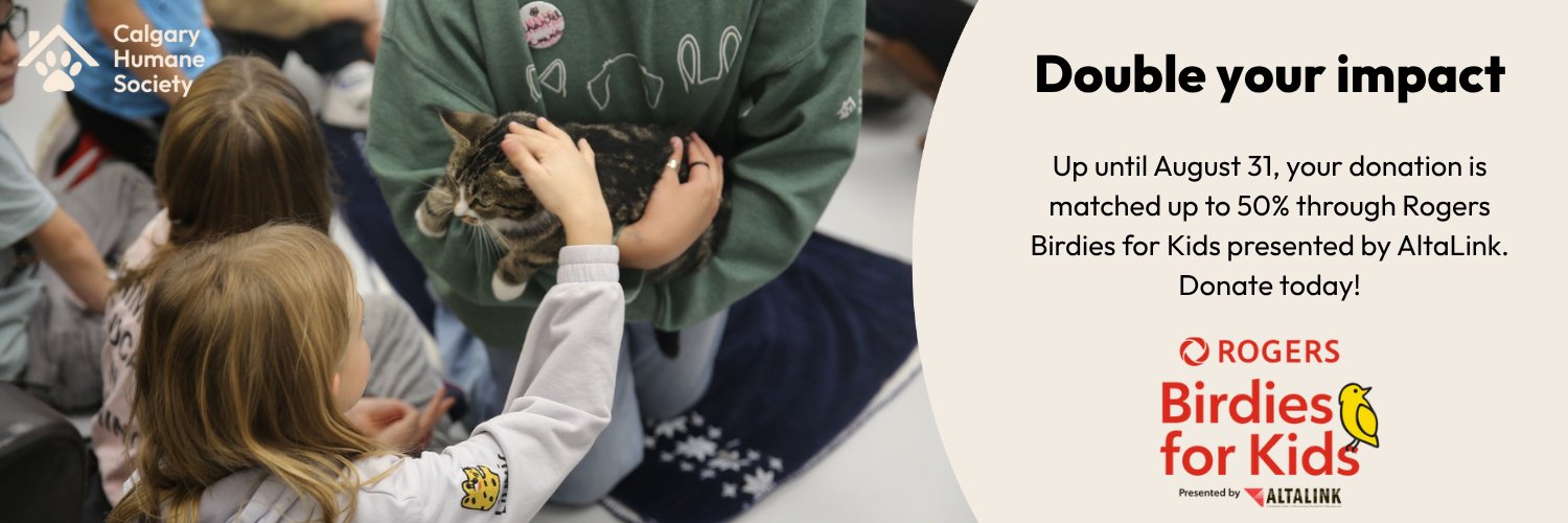 Calgary Humane Society's banner