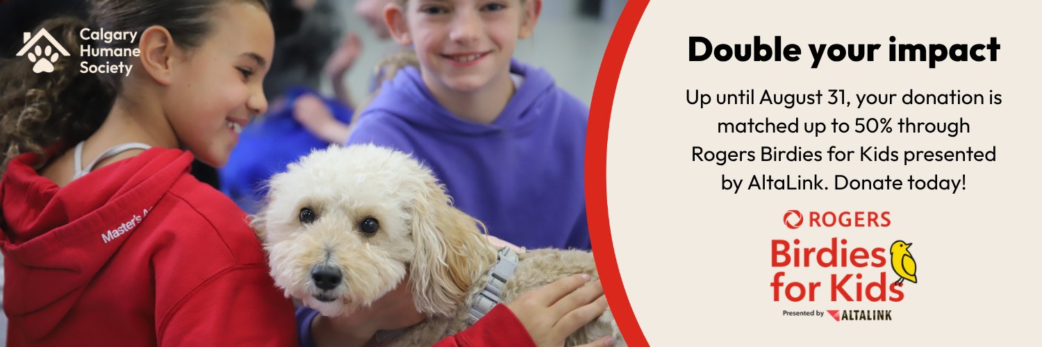 CalgaryHumane's profile banner image