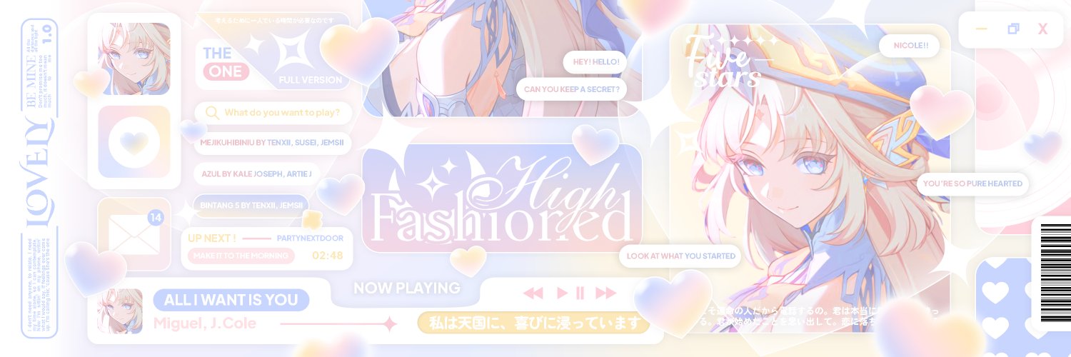 ʚ hiru ! ɞ : genshin, hsr, zzz piloting & top up banner