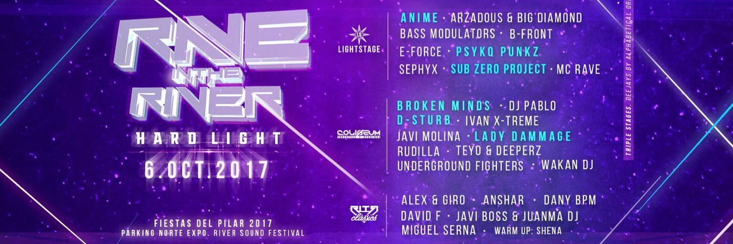 RAVE IN THE RIVER banner