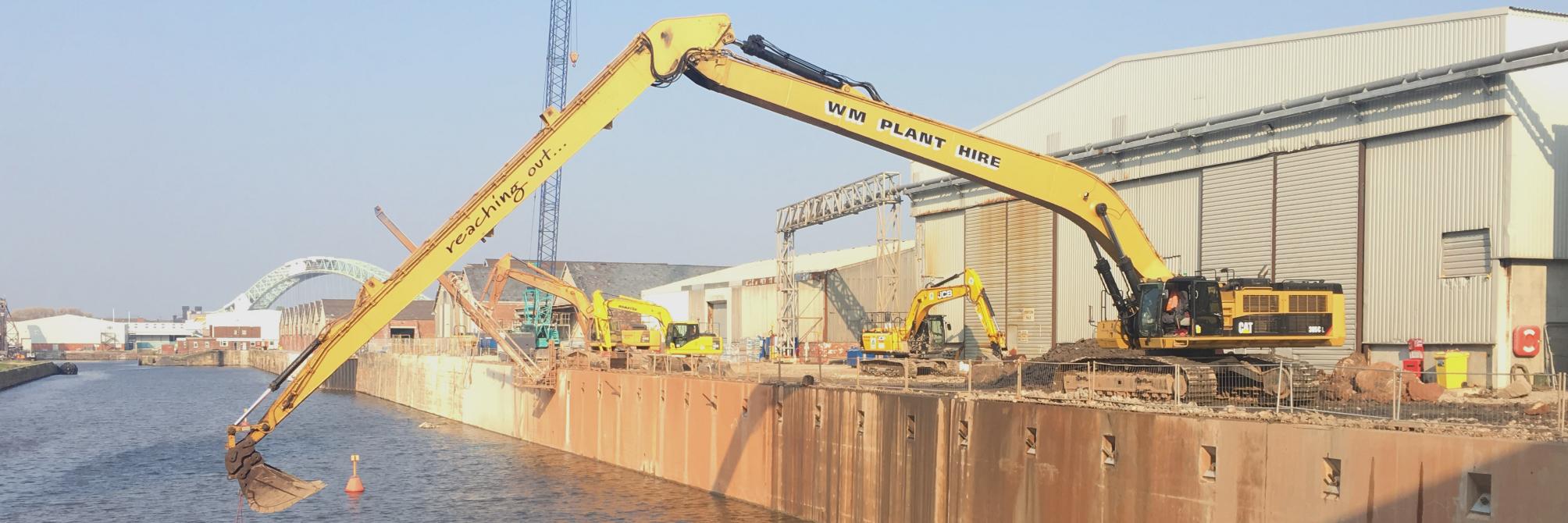 WM Plant Hire banner