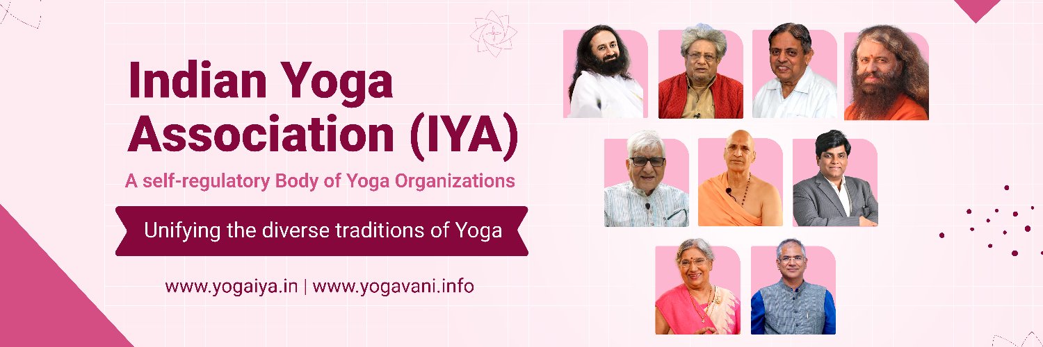 Indian Yoga Association (IYA) banner