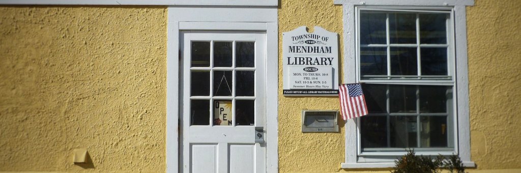 Mendham Twp Library banner