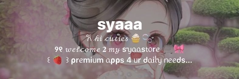 syaasstore's profile banner image