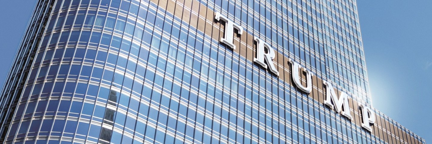 Trump Chicago banner