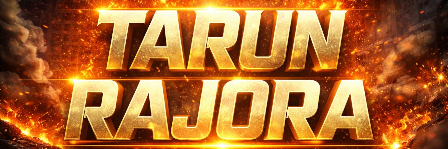 RajoraTarunJaTT's profile banner image