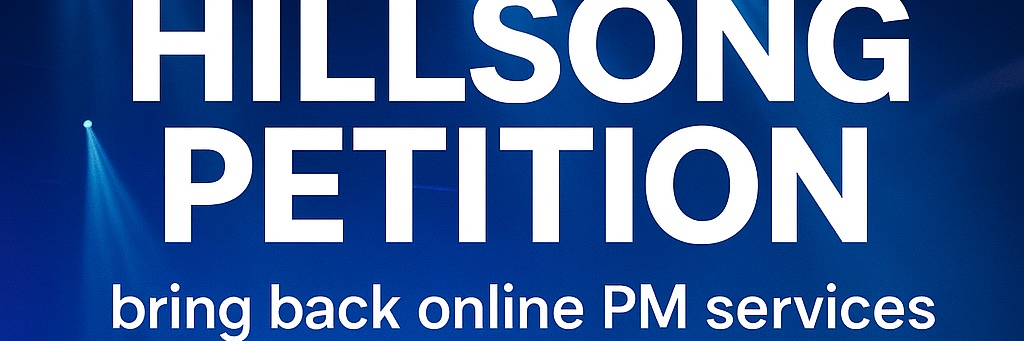 Hillsong Petition 🙏 banner
