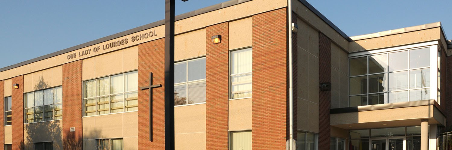 Our Lady of Lourdes banner