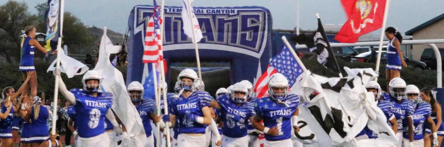 Temescal Canyon Titans Football's banner