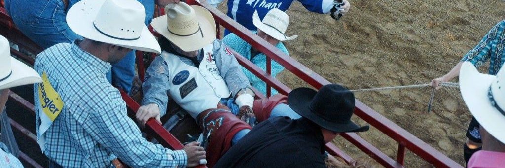 Tim O'Connell 3x World Champion Bareback Rider banner