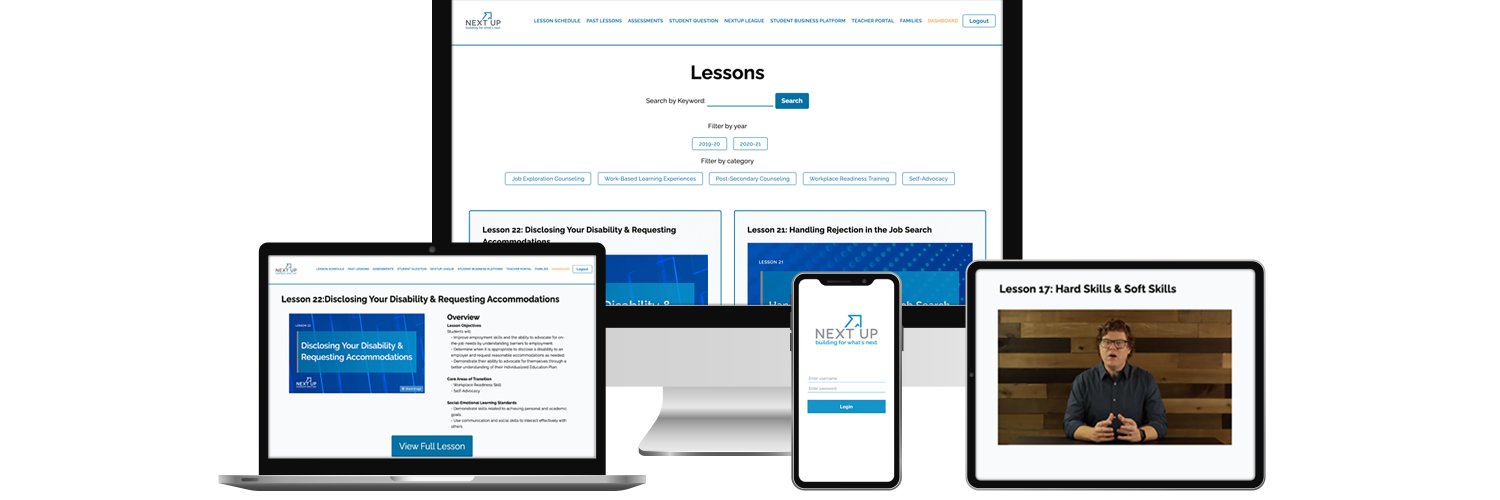 NextUp Transition Curriculum banner