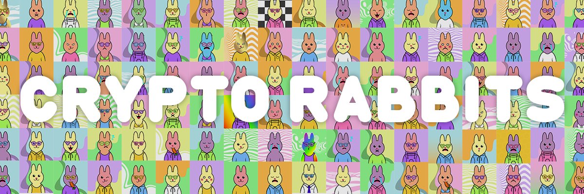 Crypto Rabbits 🌈Live MINT banner