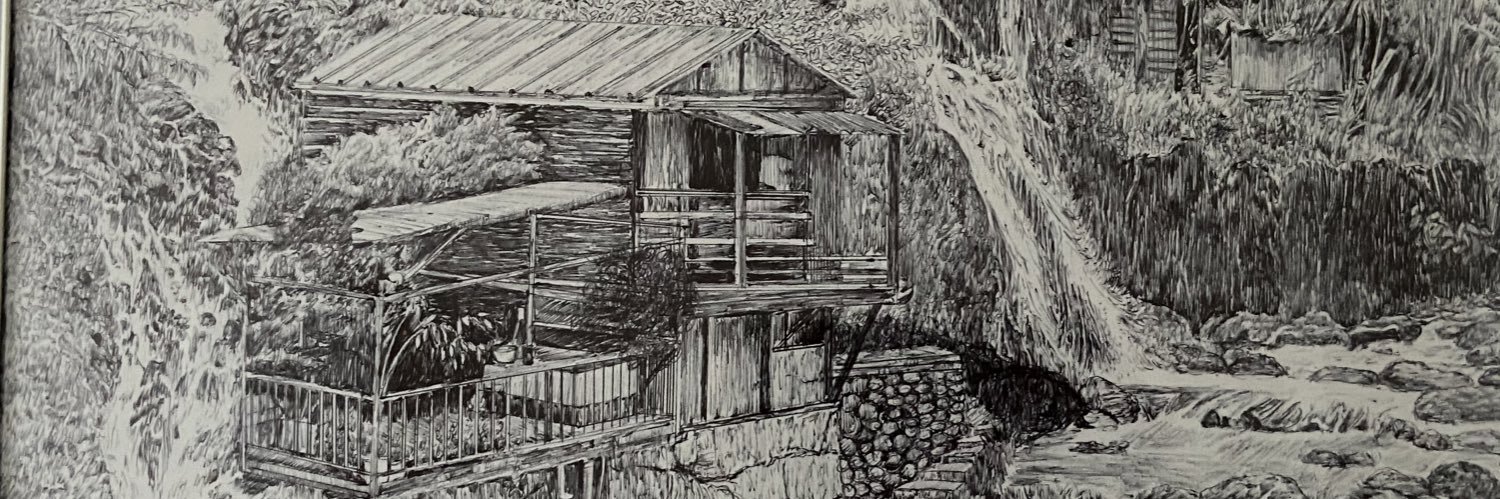 チャンポン𝕏ボールペン風景画 banner