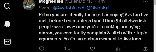 Robin on the Avs 🇺🇦🇸🇪🇬🇱🇪🇺 banner