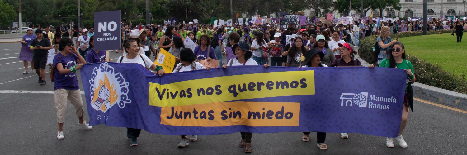 Manuela Ramos #JuntasSinMiedo's banner