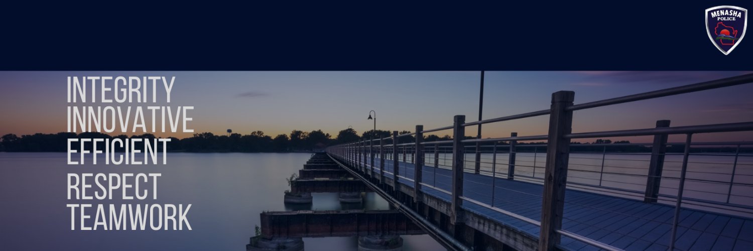 City of Menasha Police Department banner