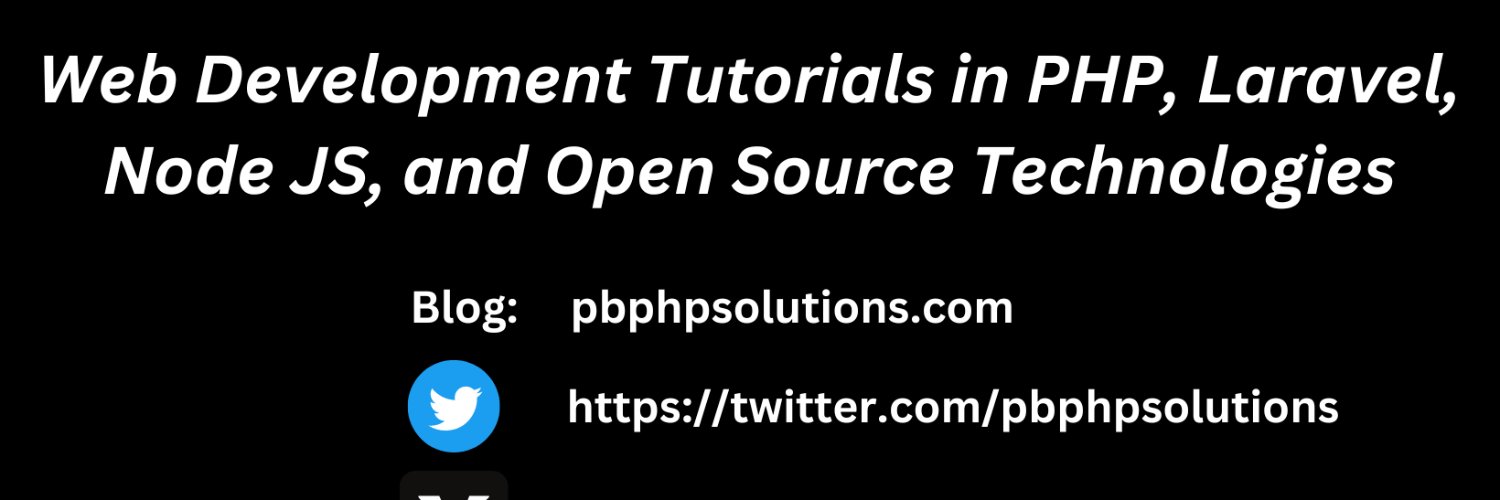 pbphpsolutions's profile banner image