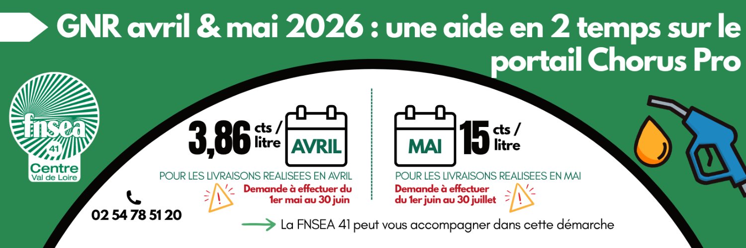 FNSEA Loir-et-Cher banner