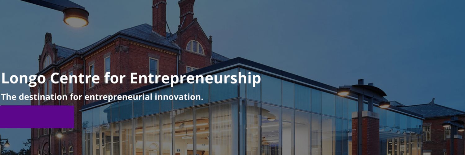 Longo Centre for Entrepreneurship banner