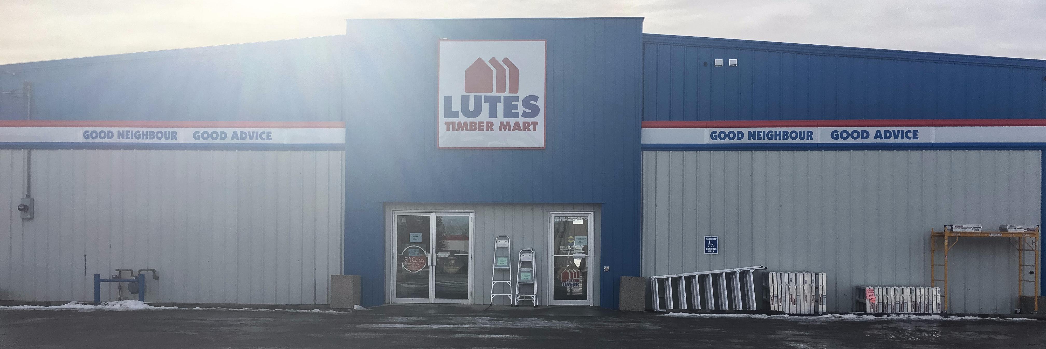 Lutes Timber Mart banner